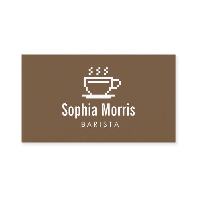 Custom barista coffee maker template