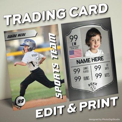 Custom Baseball Trading Card Baseball Shield Card
