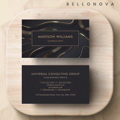Custom Black And Gold Glitter Professional