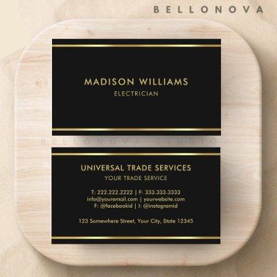 Custom Black and Gold Premium Professional
