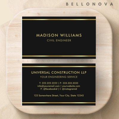 Custom Black and Gold Premium Professional