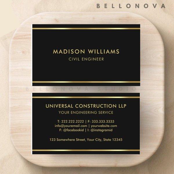 Custom Black and Gold Premium Professional