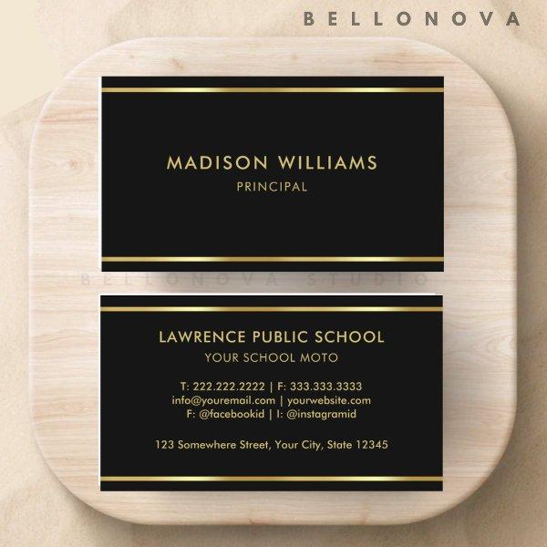 Custom Black and Gold Premium Professional