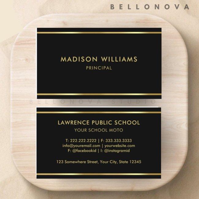 Custom Black and Gold Premium Professional