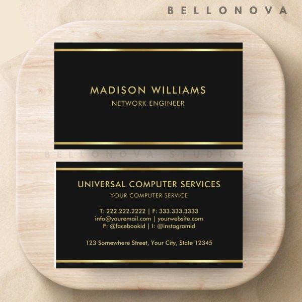 Custom Black and Gold Premium Professional