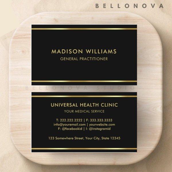 Custom Black and Gold Premium Professional