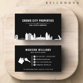 Custom Black and White Real Estate Agent