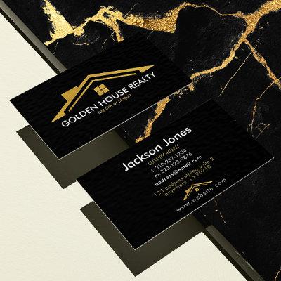Custom Black + Gold Home Realtors Luxury Modern