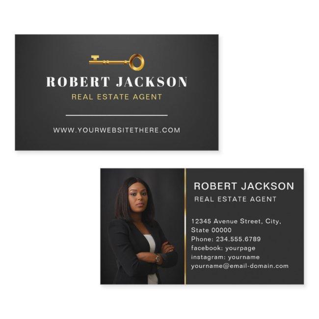 Custom Black + Golden key Realtors Luxury Modern