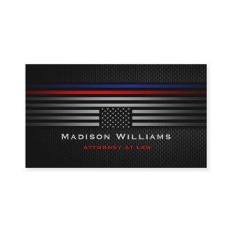 Custom Black Grey The Usa America Flag Law Office