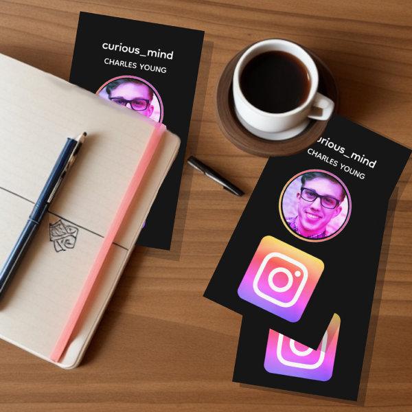 Custom black Instagram photo grid collage