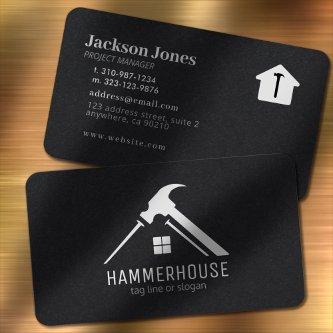 Custom Black on White Home Building Construction