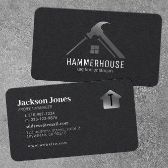Custom Black + Silver Home Building Construction