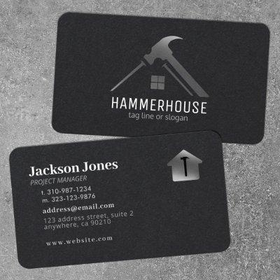 Custom Black + Silver Home Building Construction