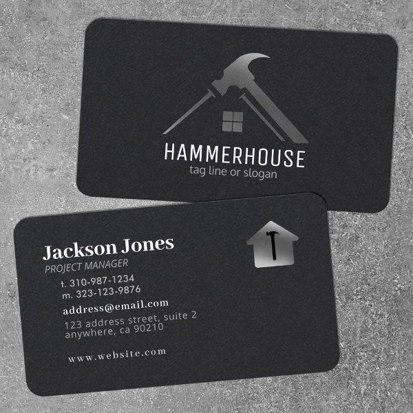 Custom Black + Silver Home Building Construction