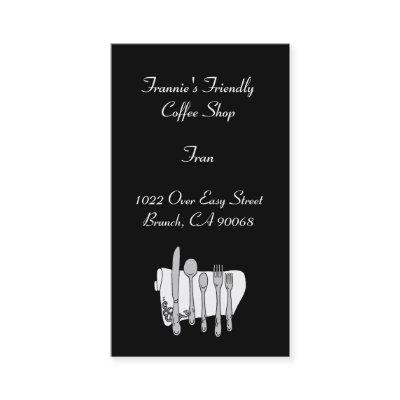 Custom Black White Silverware