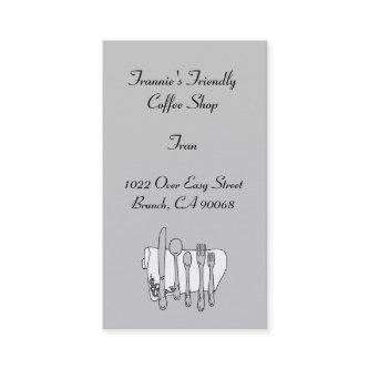Custom Black White Silverware