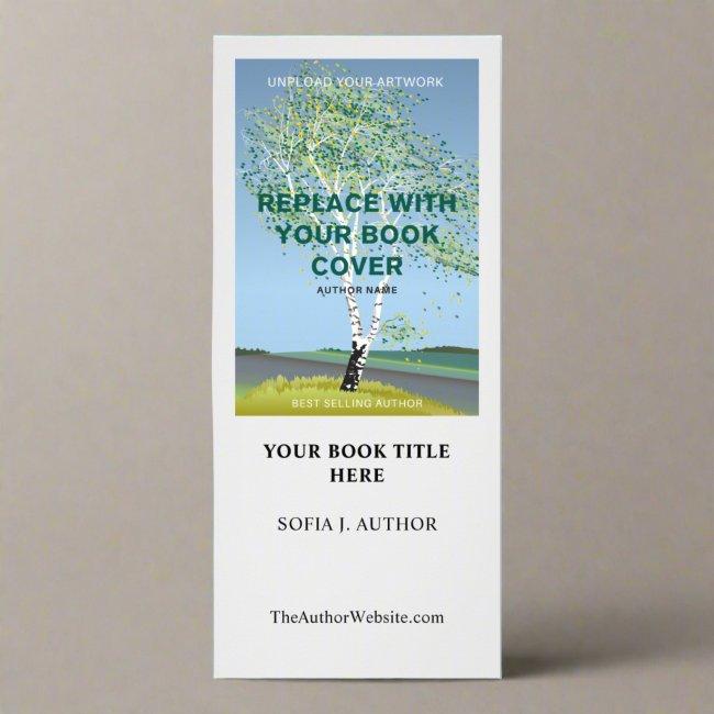 Custom Book Cover Launch Writer Author Marketing Rack Card