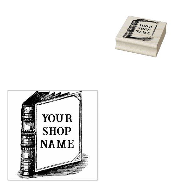 Custom Book Cover Small Business Rubber Stamp