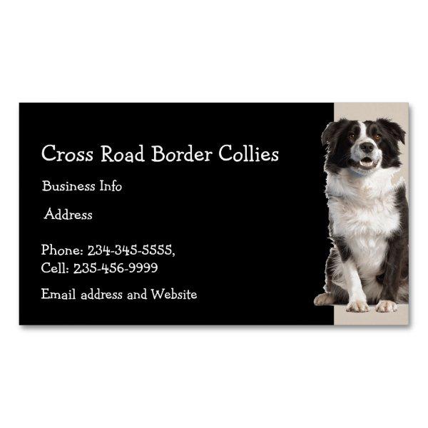 Custom Border Collies Dog Pet Animal Logo   Magnet