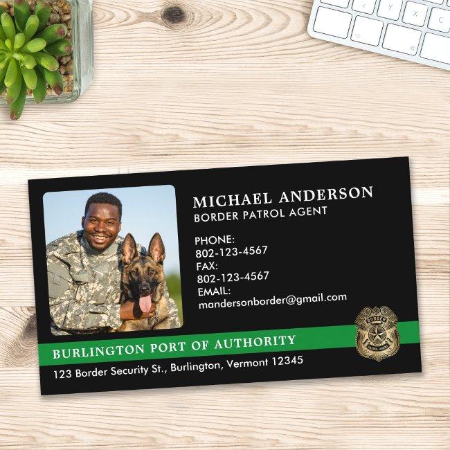 Custom Border Patrol Agent Military Photo Logo