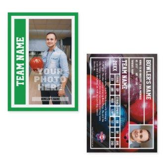 Custom Bowling Trading Card (Kelly Green)
