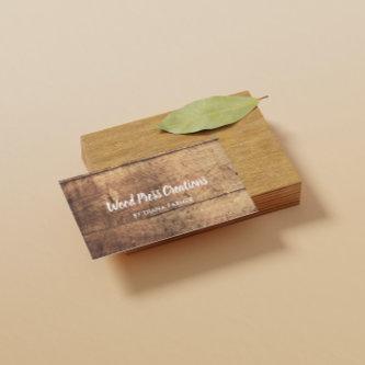 Custom Brown Vintage Wood