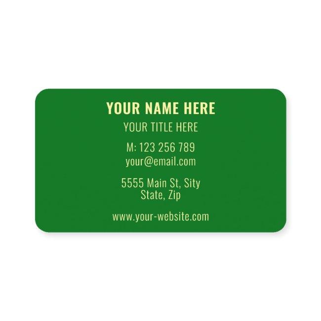 Custom Name Text Info Colors Font