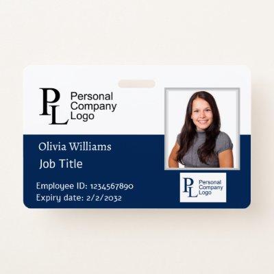 Custom Business Company Employee Security Photo ID Badge