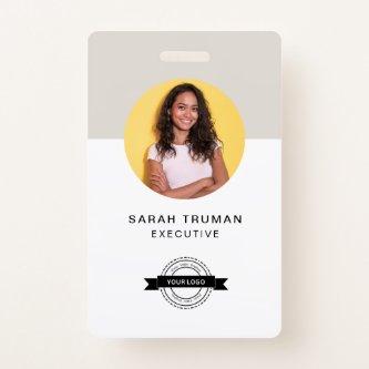 Custom Business Employee Card Minimalist & Modern Badge