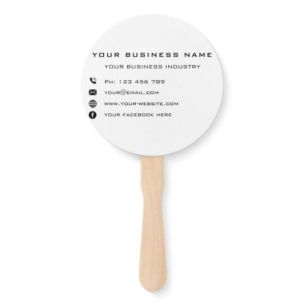 Custom Business Hand Fan Company Promotional