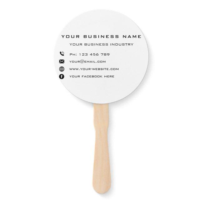 Custom Business Hand Fan Company Promotional