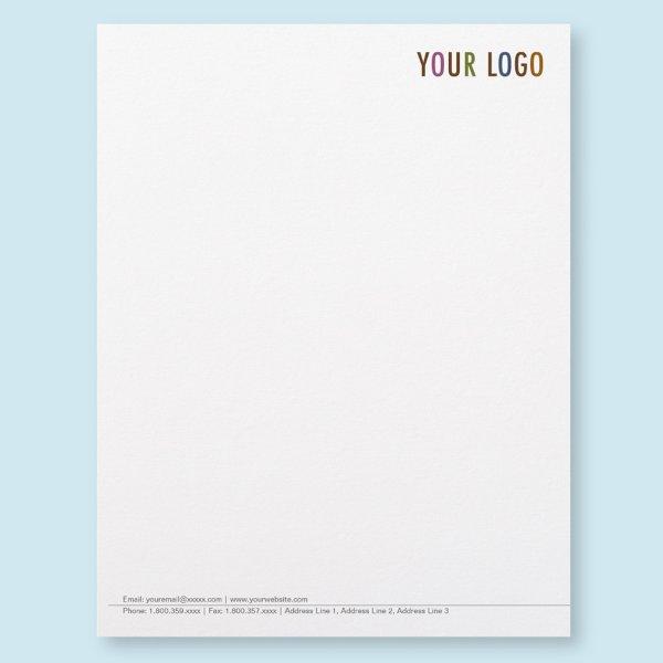 Custom Business Letterhead Stationery with Logo