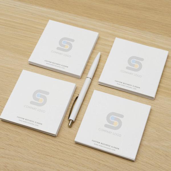 Custom Business Logo And Text Post-it Notes