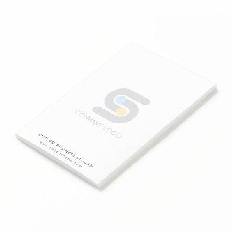 Custom Business Logo And Text Post-it Notes