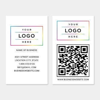 Custom Business Logo and Website QR Code