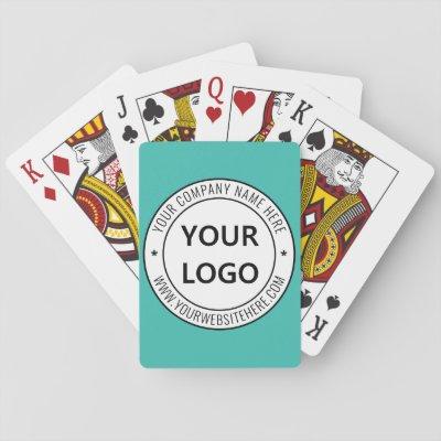 Custom Business Logo Company Stamp - Personalized  Playing Cards