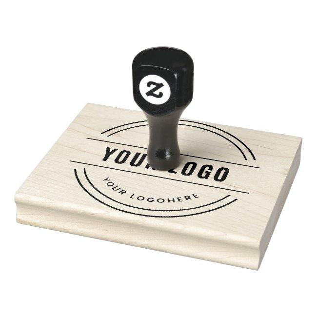 Custom Business Logo Custom 4x5 Rubber Wooden Stam Rubber Stamp
