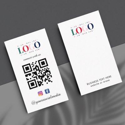 Custom Business Logo Instagram Facebook QR Code