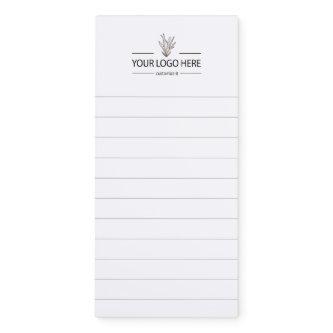 Custom Business Logo Lined Magnetic Notepad