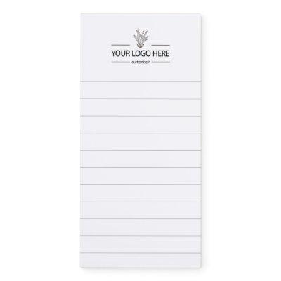 Custom Business Logo Lined Magnetic Notepad