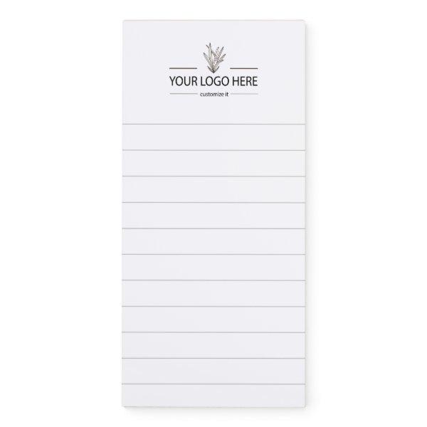 Custom Business Logo Lined Magnetic Notepad