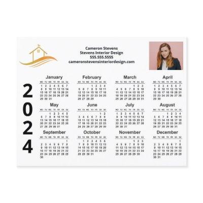 Custom Business Logo Marketing 2024 Calendar Postcard