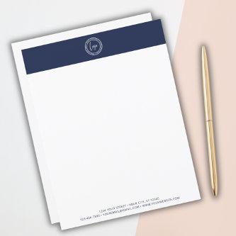 Custom Business Logo Modern Minimal Navy