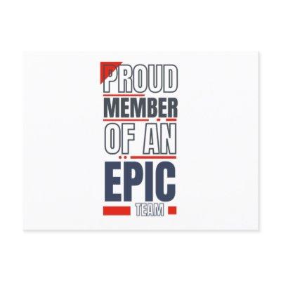 Custom Business Logo Teamwork Motivational Postcard