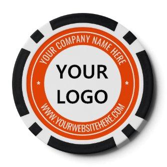 Custom Business Logo Text Poker Chips Choose Color