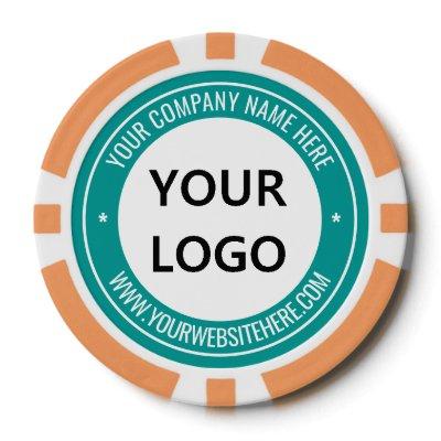 Custom Business Logo Text Your Company Poker Chips
