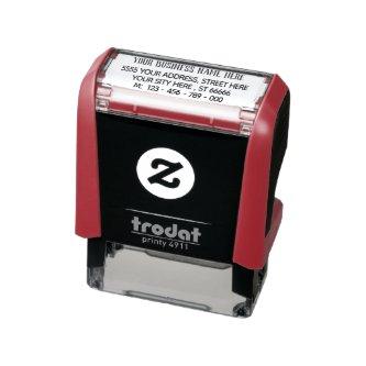 Custom Business Name Address Office Personalized Self-inking Stamp