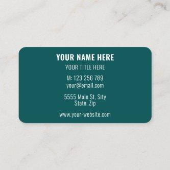 Custom Business Name Address Personalized Colors