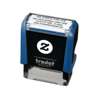 Custom Business Name Address Personalized Modern Self-inking Stamp